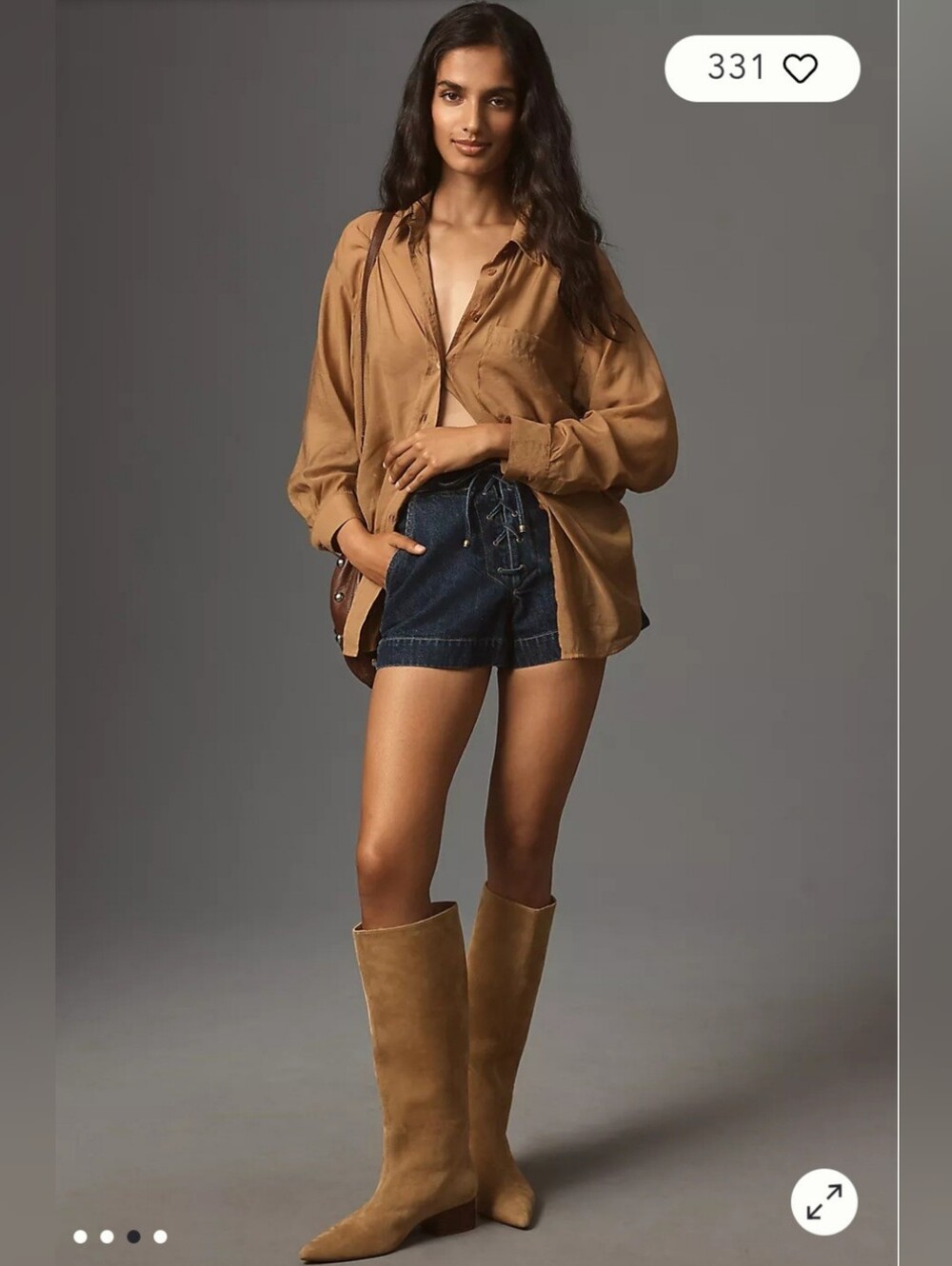 Anthropologie Long Sleeve Sheere Button Down Shirt